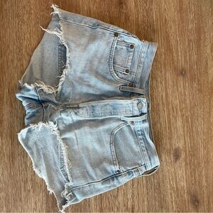 Levi's Light Wash 501 Jean Shorts